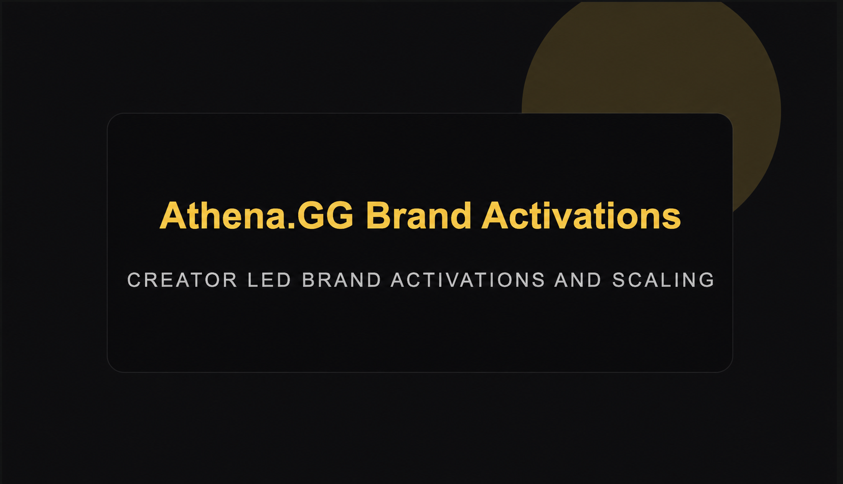 ATHENA.GG × MANIAC campaign